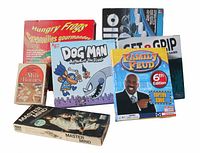 Group shot of all seven boxed games