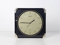 Front view of Citizen square wall clock