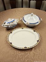 All three porcelain pieces together