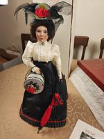 Full view of doll standing free