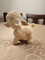 Front view of Viceroy rubber lamb squeak toy