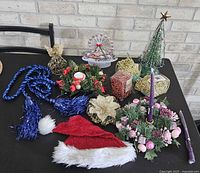 All items arranged on table