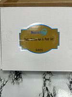 Closed white box displaying Sanung Table tennis Net & Post Set label