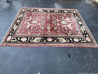 Full view of rug showing design and size