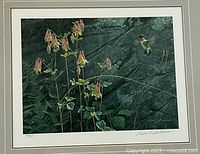 Framed print showing artwork subject and matting