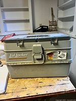 Closed Plano Lid Locker tackle box front view