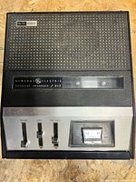 Front view of General Electric cassette recorder