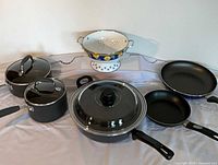 Entire cookware set displayed on table