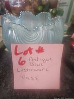 Front view showing swirl design and ruffled rim