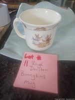 Front view of Bunnykins mug