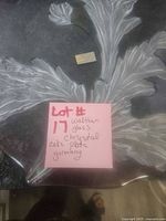 Top view of crystal plate showing full leaf design and note