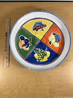 Top view showing entire Capri bowl and ruler for scale