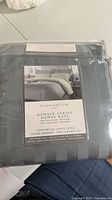 Front of packaged Charter Club Damask Stripe king duvet cover