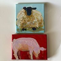 Both miniature paintings side by side