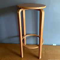 Full view of bentwood bar stool