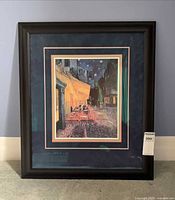 Full view of framed Van Gogh print