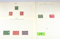 Overview of three stamp album pages showing 1902-03, 1904, and 1907 issues