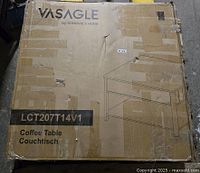 Sealed cardboard carton marked VASAGLE by Songmics Home model LCT207T14V1