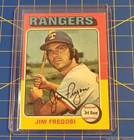 Front of 1974 Topps Jim Fregosi card in plastic holder
