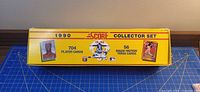 Exterior of 1990 Score Collector Set box showing branding, card counts