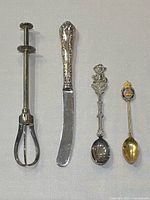 Front view of all four utensils