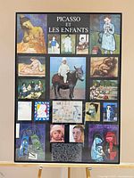 Full view of framed Picasso et Les Enfants poster