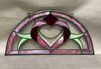 Full view of stained glass panel front