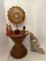 Group shot showing all items on and around table