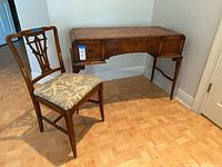 Desk and chair full view