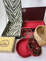 All six containers displayed open and closed