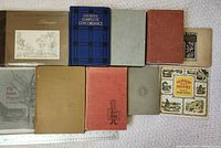 Group shot showing all ten vintage books