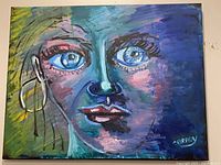 Full view of the signed Catherine Brady painting