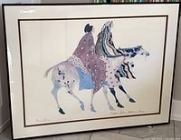 Full view of framed poster showing entire artwork and frame