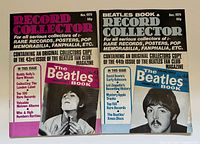 Front covers of Record Collector November and December 1979 each containing Beatles Monthly Book issues 43 and 44