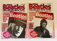 Front covers of issues 67 and 68 showing Lennon and Harrison