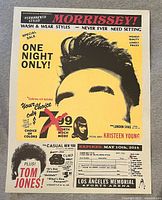 Front of the 18x24 in Kii Arens lithograph concert poster showing artwork and event details