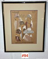Framed fashion print full view