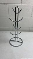 Full view of chrome mug tree stand