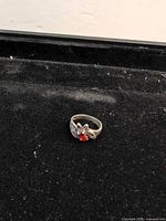 Ring in jewellery tray showing overall design