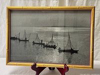 Front view of framed photograph showing entire artwork and frame style