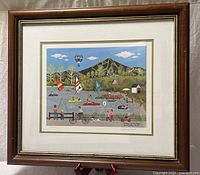 Framed Wooster Scott serigraph overall view
