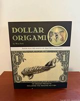 Front view of Dollar Origami book kit showing cover details