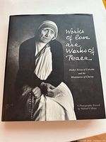Front cover showing title and portrait of Mother Teresa