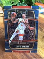 Front of Scottie Barnes Panini Select Concourse rookie card