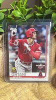 Front of Shohei Ohtani Topps Rookie Cup Opening Day card in plastic sleeve