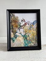 Framed landscape art print front view