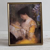 Full front view of framed artwork