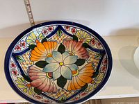 Top view showing full interior floral design