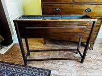 Full view of planter stand front and legs