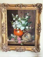 Framed painting full view